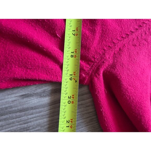 Gap Womens Pink Sweater With Striped Elbow Patches L - Picture 7 of 8